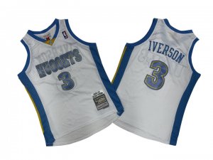 NBA 3 Iverson Nuggets 2006-07 M&N Maillot blanc